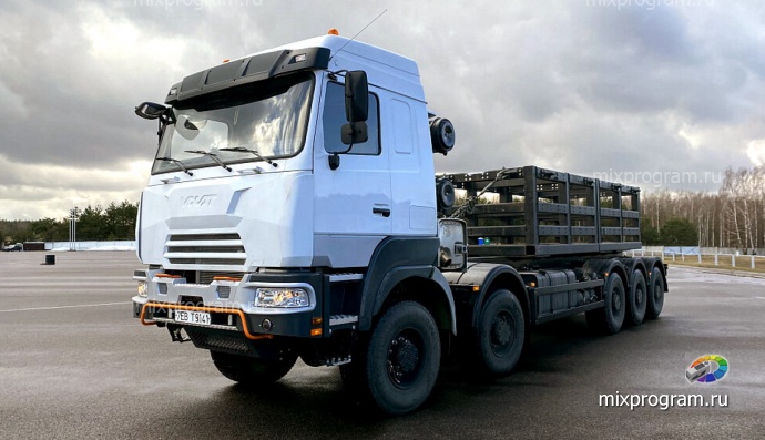 Десятиколёсный тяжеловоз: белорусский МЗКТ показал новый грузовик